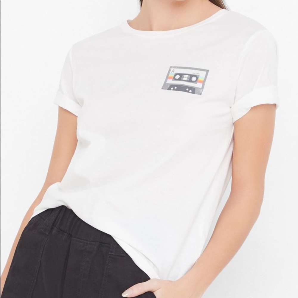 {NWT} Jacqueline de Young White Tee